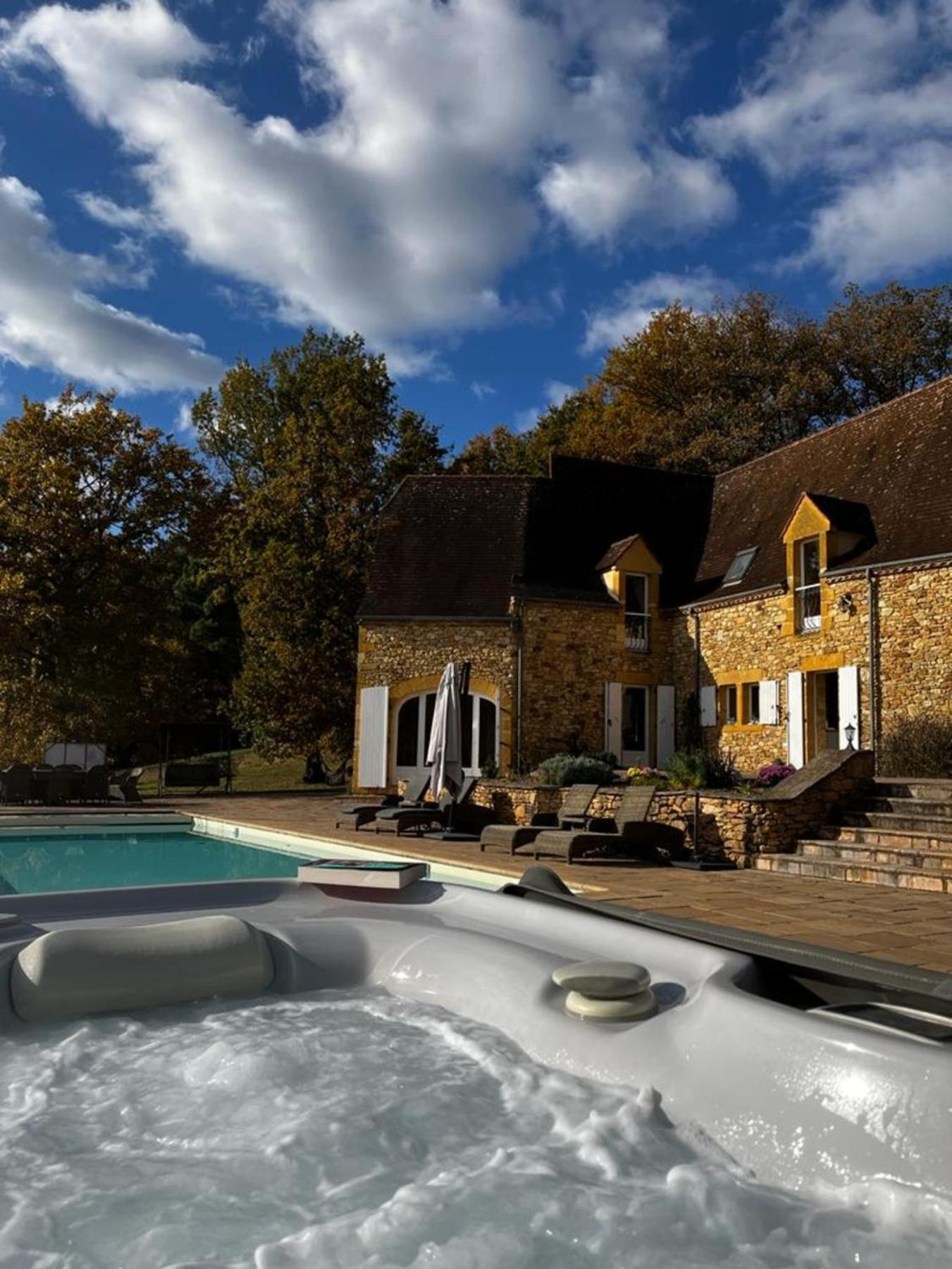 Luxury Chateau w. pool&hot tub in Dordogne Beynac-et-Cazenac Buitenkant foto